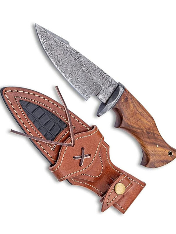 Authentic Damascus Blade Hunting Knife – Outdoor Tactical Tool