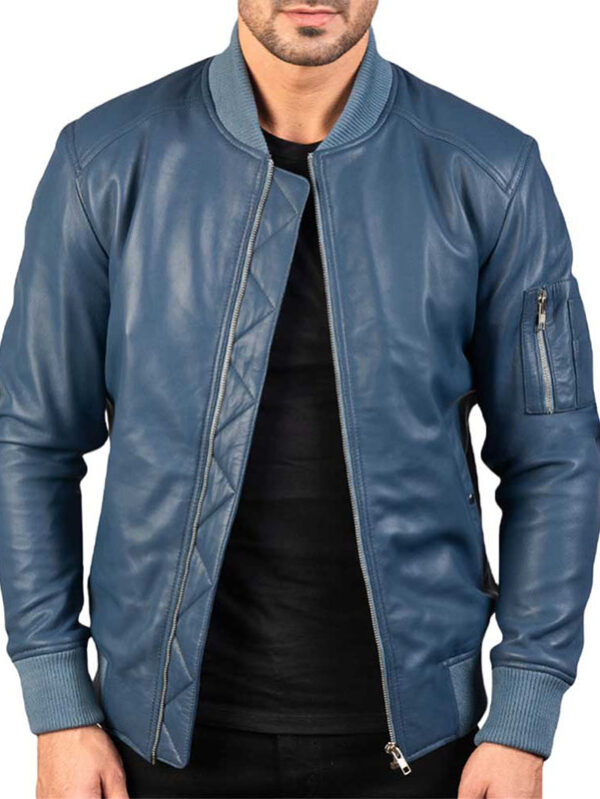 Distressed Leather Riding Jacket – Weathered Look