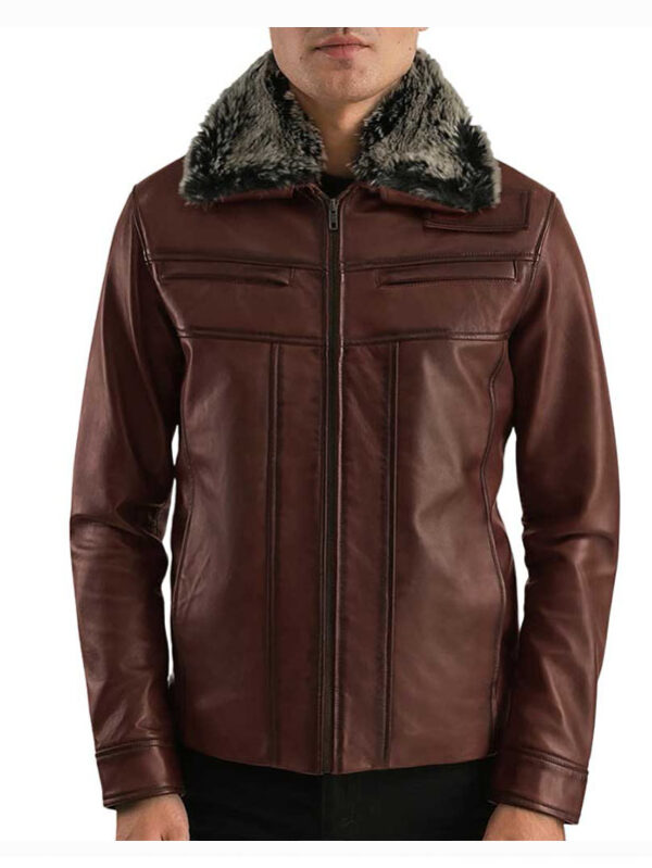 Classic Men’s Leather Duster Coat – Cowboy Western Style